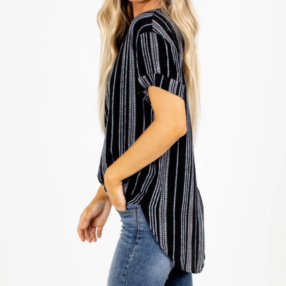 Take A Drive Striped Blouse - Picture 2 of 6